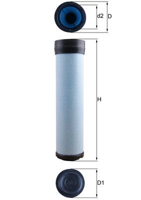 Mahle LXS284 - Secondary Air Filter