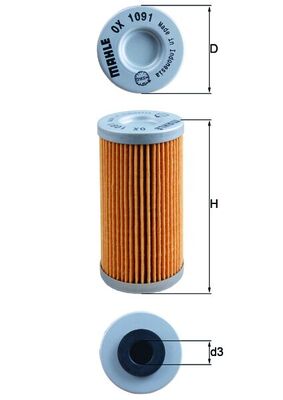 Mahle OX1091 - Oil Filter