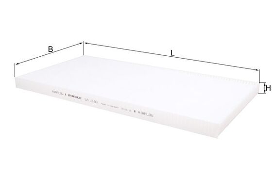 Mahle LA1180 - Filter, cabin air