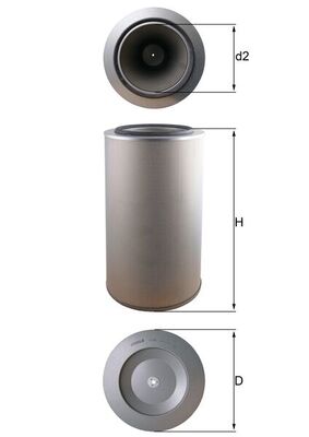 Mahle LX1255 - Air Filter