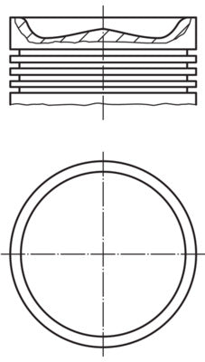 Mahle 007PI00164002 - Piston with rings and pin