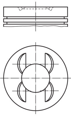 Mahle 028PI00153000 - Piston with rings and pin
