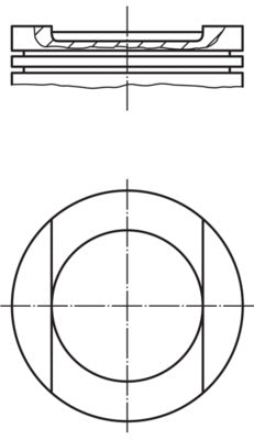 Mahle 028PI00144000 - Piston with rings and pin