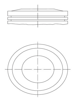 Mahle 0121002 - Piston with rings and pin