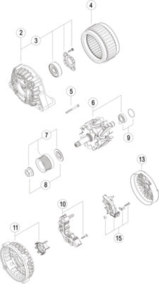 Mahle MG257 - Alternator