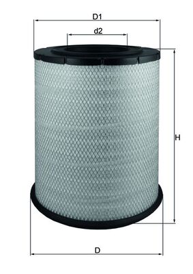 Mahle LX1587 - Air Filter