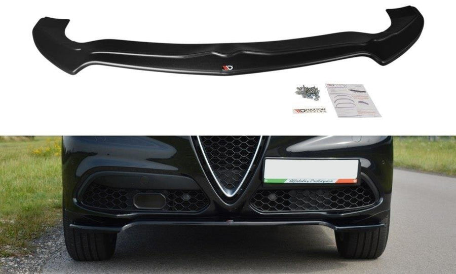 Maxton Design AL-ST-1-FD1T Front Splitter V.1 Alfa Romeo Stelvio | ML Performance UK Car Parts