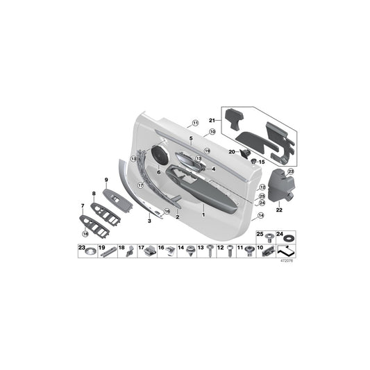 Genuine BMW 51417346913 F36 F36 Accent Molding, Front Left VENETOBEIGE (Inc. 435i, 430d & 420d) | ML Performance US Car Parts