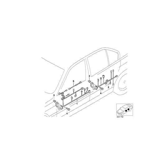 Genuine BMW 61126915869 E39 Wiring Rear (Inc. 520d, 530d & 520i) | ML Performance US Car Parts