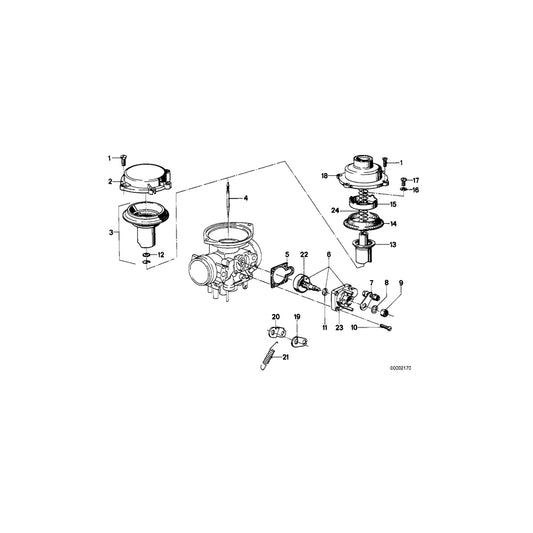 Genuine BMW 13111337563 100 60 Choke Body Left (Inc. /7 & R 75 ) | ML Performance US Car Parts