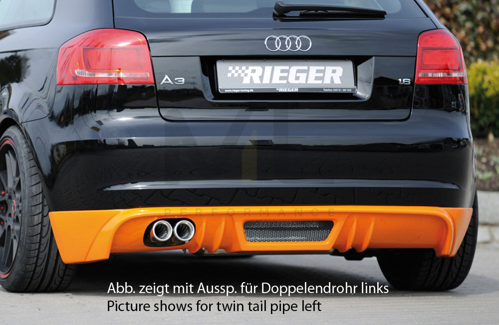 Rieger 00056768 Audi 8P A3 Rear Diffuser 1 – ML Performance