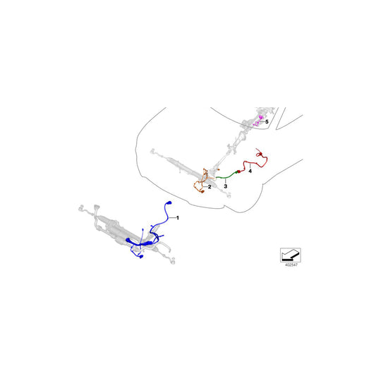 Genuine BMW 61129328857 F15 F16 Wiring Harness, Electric Power Steering (Inc. X6) | ML Performance US Car Parts