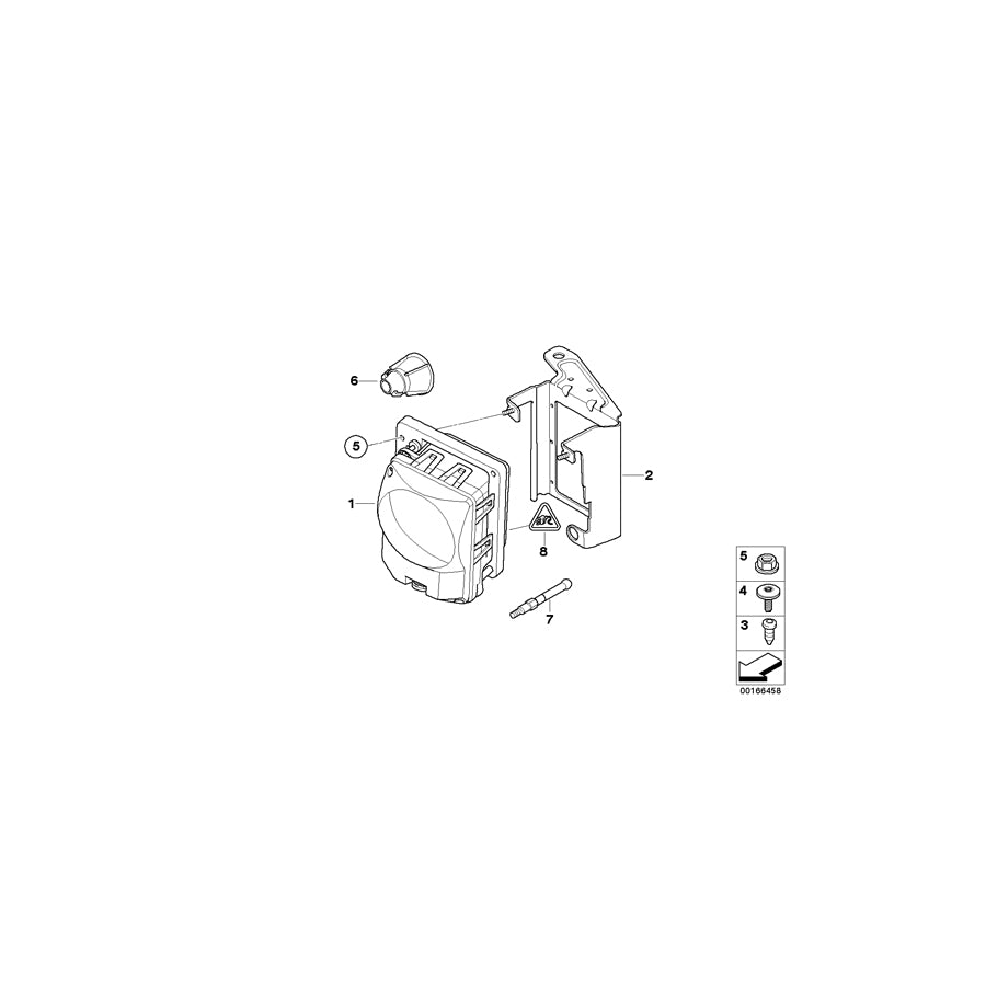 Genuine BMW 66316762289 E60 E61 Adjustment Equipment (Inc. 545i, 530xd & 530xi) | ML Performance US Car Parts