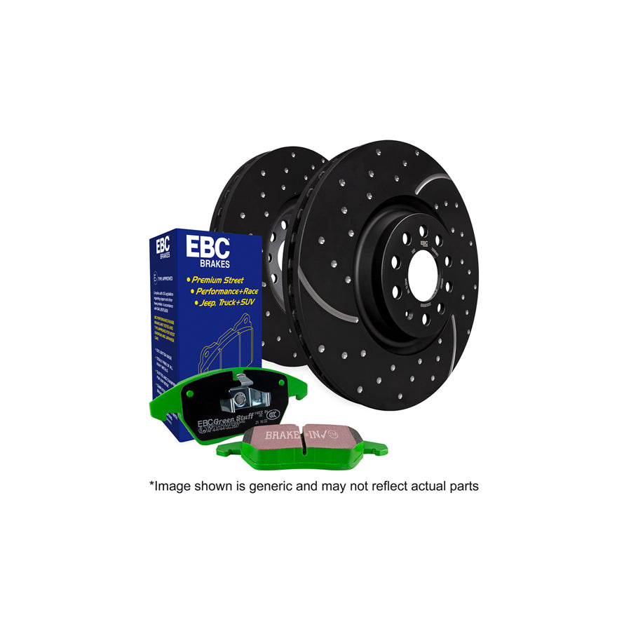 EBC PD11KR568 Mitsubishi FTO Greenstuff Rear Brake Pad & GD Disc Kit 1 | ML Performance US Car Parts