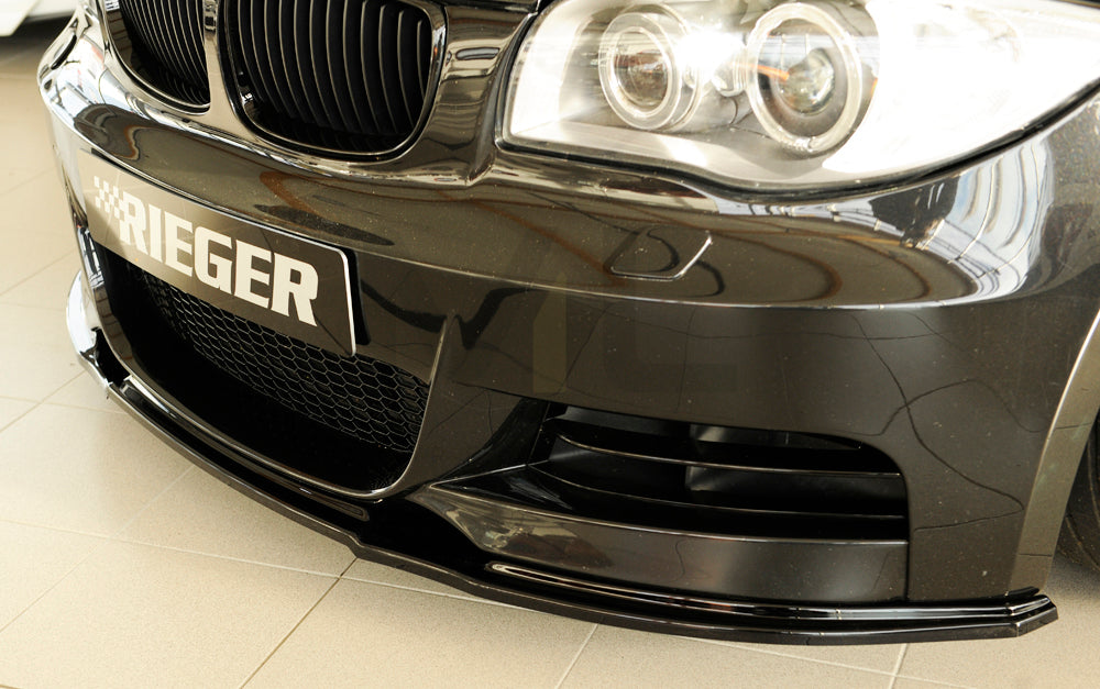 Rieger 00088124 BMW 1 Series E82 E88 Front Splitter 4 | ML Performance UK Car Parts