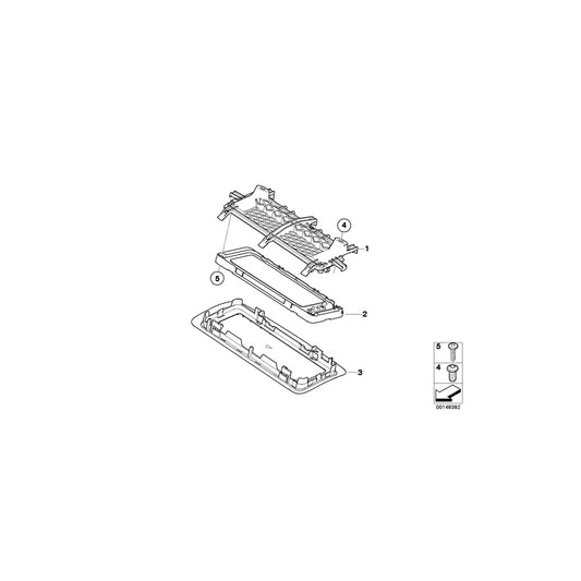 Genuine BMW 65136951983 E91 E91 Bracket, Headlining Loudspeaker, Left (Inc. 325i, 330xi & 335xi) | ML Performance US Car Parts