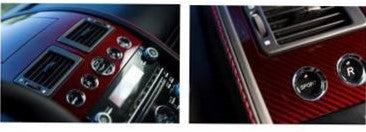 Aston Martin ED23-69-10063 Tinted Carbon Fibre By Q Facia & Nav Lid - Herringbone | ML Performance US Car Parts