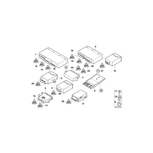 Genuine BMW 61356900715 E46 Holder (Inc. 325i, 320i & 318d) | ML Performance US Car Parts