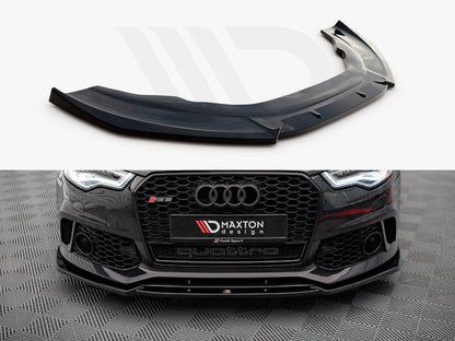 Maxton Design AU-A6-C7-RS6LOOK-FD1T Front Splitter Audi A6 Rs6 Look C7 (2011-2017) | ML Performance UK Car Parts