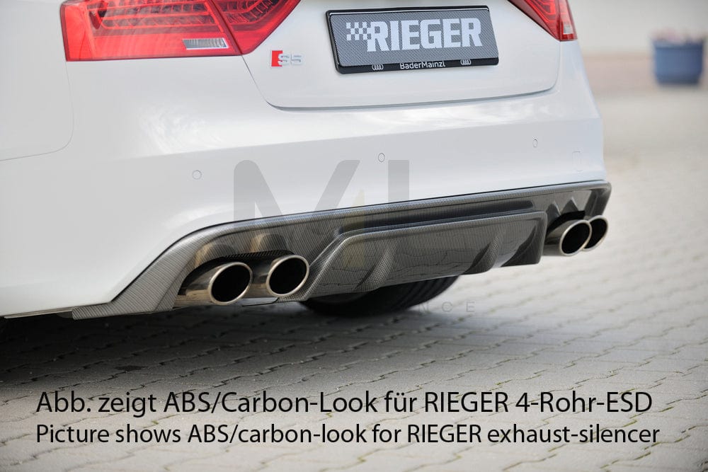 Rieger 00055473 Audi B8 B81 S5 Rear Diffuser 1 | ML Performance UK Car Parts
