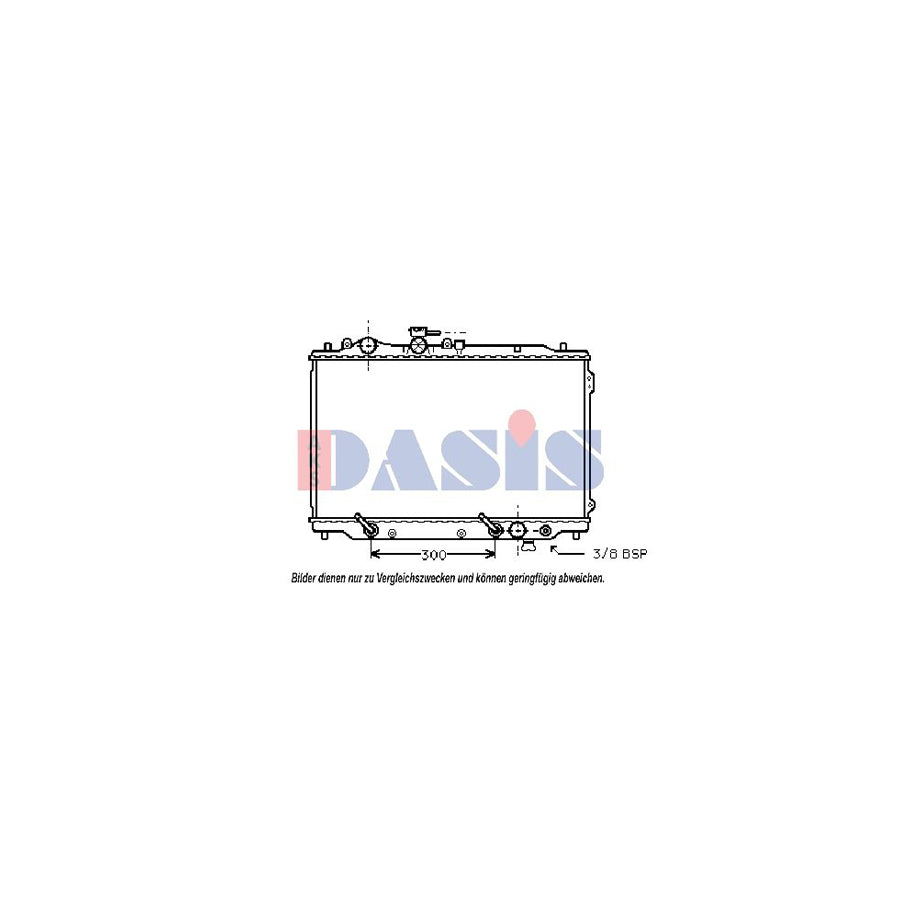 AKS Dasis 110025N Engine Radiator For Mazda 626 III Estate (Gv) | ML Performance US