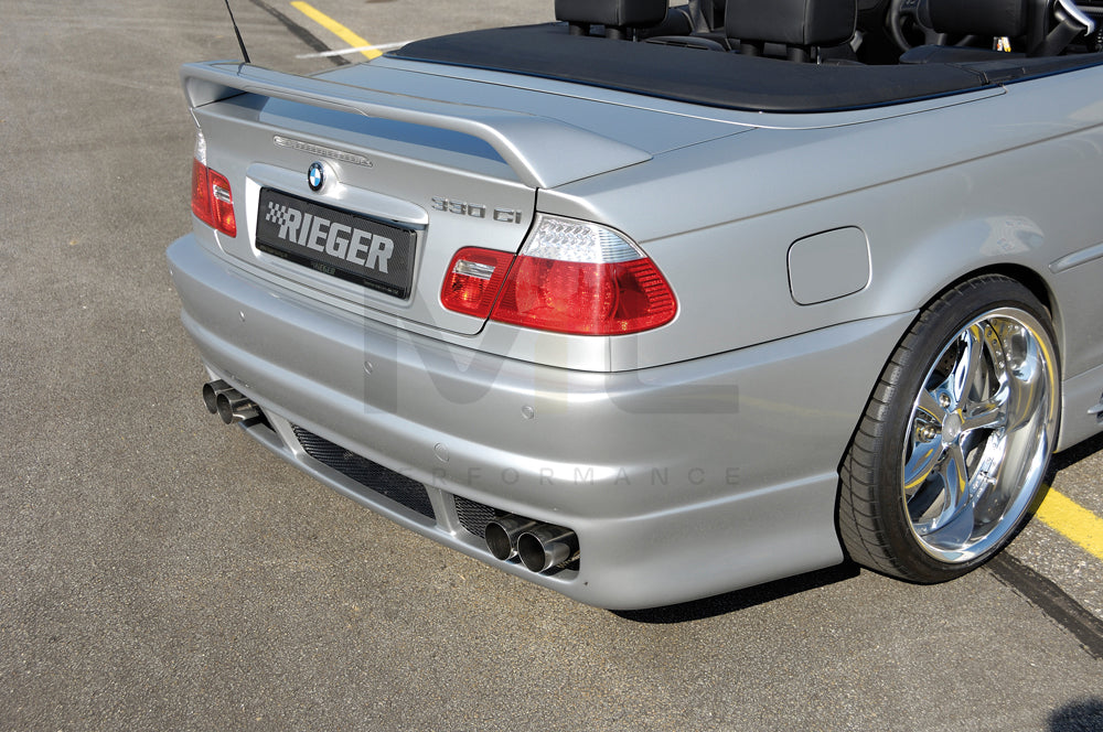 Rieger 00050233 BMW 3 Series E46 Rear Bumper 3 | ML Performance UK Car Parts
