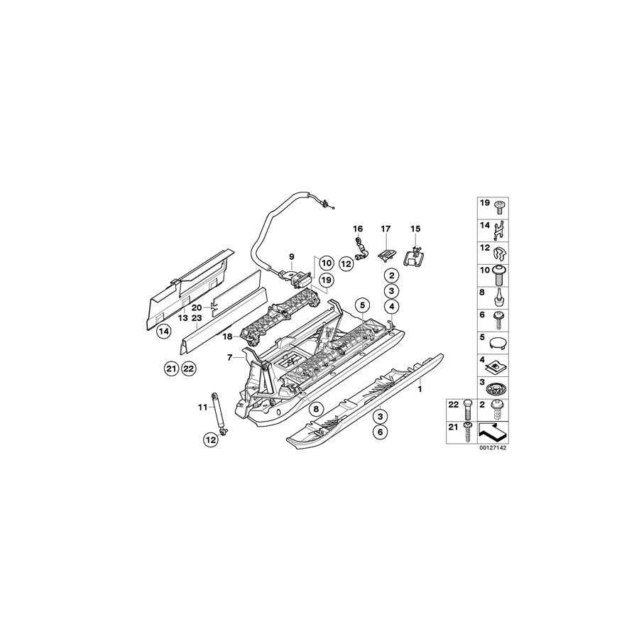 Genuine BMW 51167009310 E63 E64 Cover, Power Distribution Box (Inc. 630i, 635d & 645Ci) | ML Performance US Car Parts