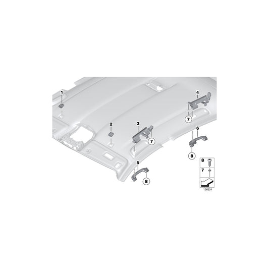 Genuine BMW 51169170547 F01 F07 F04 Handle Rear Left OYSTER (Inc. 530dX, 750iX & 535iX) | ML Performance US Car Parts