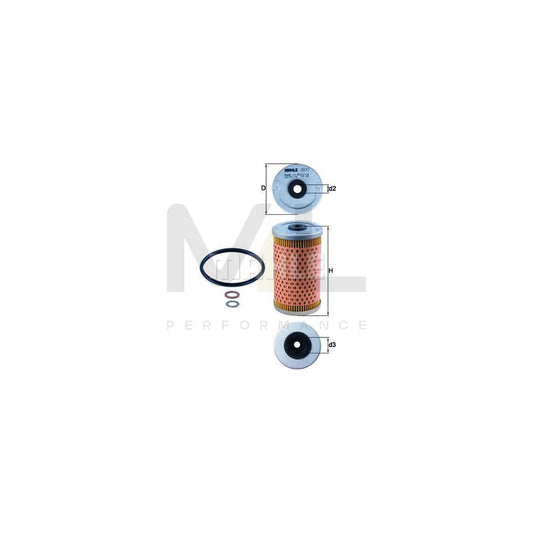 MAHLE ORIGINAL OX 33D Oil Filter Filter Insert | ML Performance Car Parts