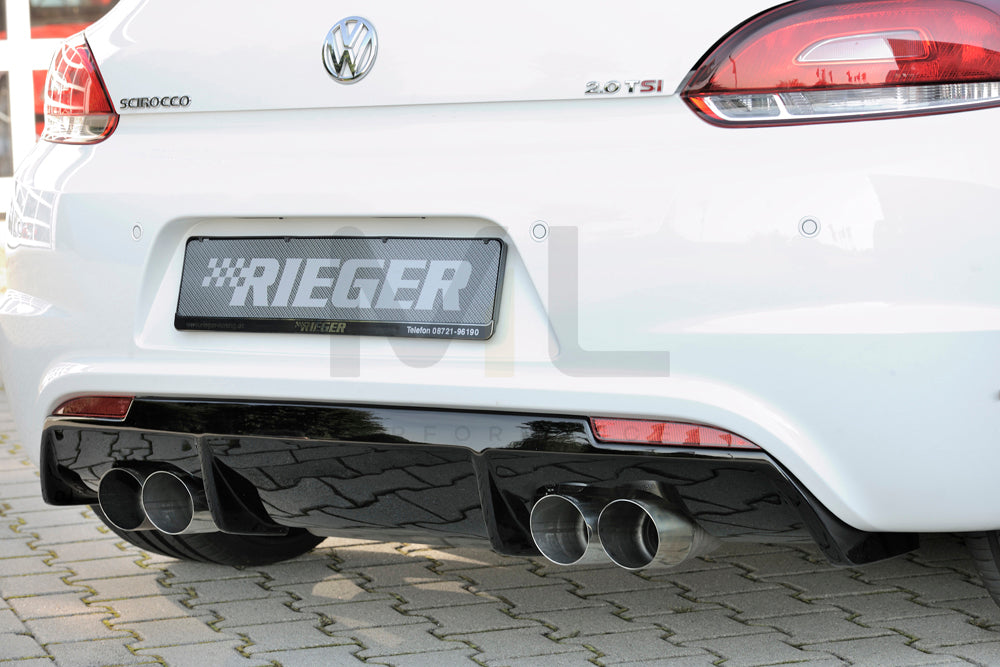 Rieger 00088085 VW 13 Mk3 Scirocco Rear Diffuser - Glossy Black – ML ...
