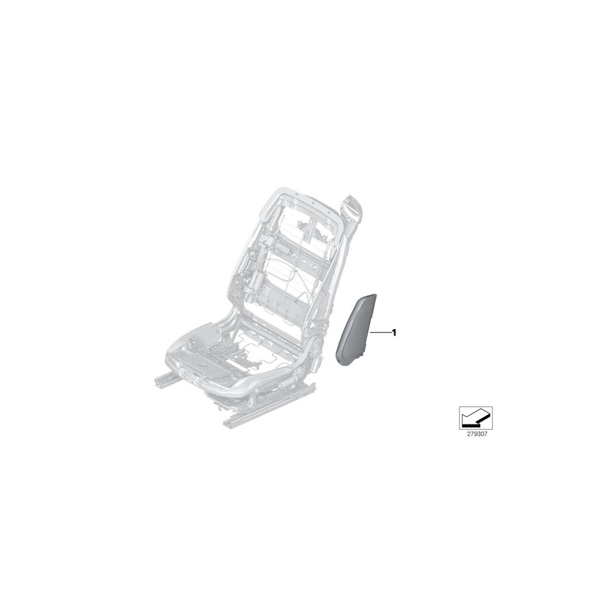 Genuine BMW 72128030796 F83 F12 Side Airbag, Front Right Seat OPALWEIß (Inc. 650iX, 435iX & 650iX 4.4) | ML Performance US Car Parts