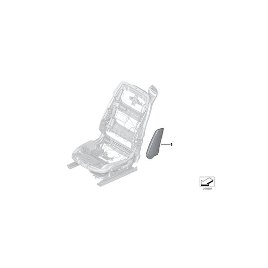 Genuine BMW 72128030796 F83 F12 Side Airbag, Front Right Seat OPALWEIß (Inc. 650iX, 435iX & 650iX 4.4) | ML Performance US Car Parts
