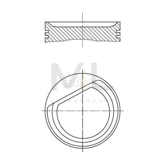 MAHLE ORIGINAL 004 70 00 Piston 83,0 mm, without cooling duct | ML Performance Car Parts