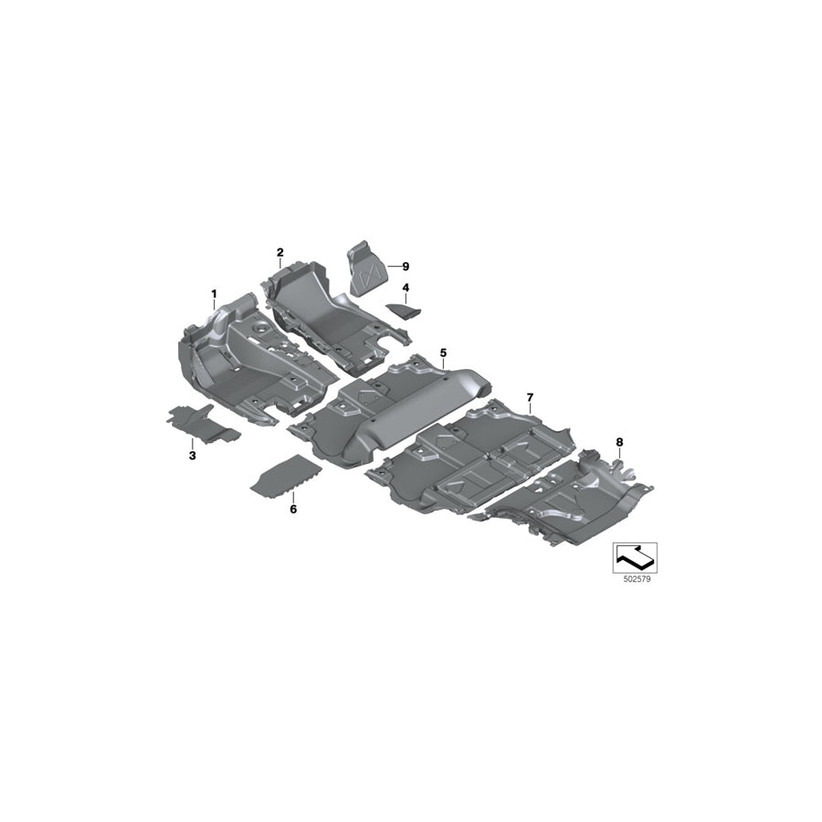 Genuine BMW 51477434315 G05 Foam Insert, Rear Left (Inc. X5) | ML Performance US Car Parts