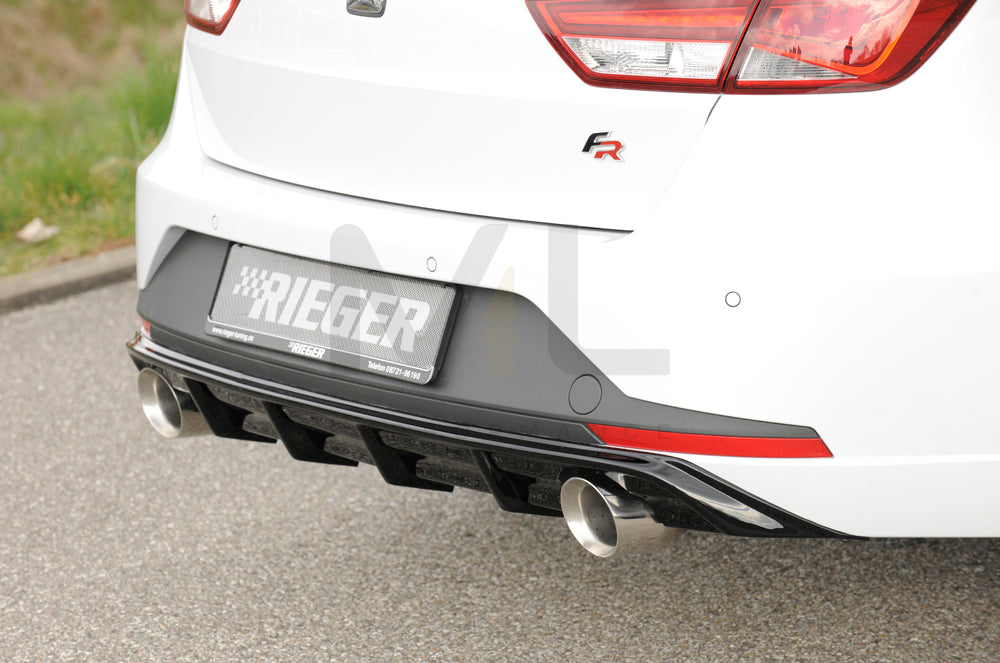 Rieger 00088104 SEAT 5F Leon FR Rear Diffuser 3 | ML Performance UK Car Parts