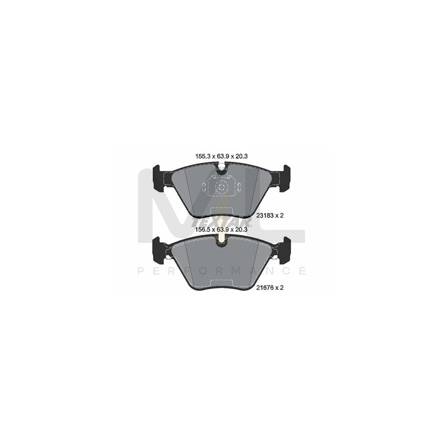 TEXTAR epad 2318381 Brake pad set prepared for wear indicator | ML Performance Car Parts