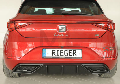 Rieger 00027055 SEAT Leon KL Rear Diffuser - Matte Black – ML
