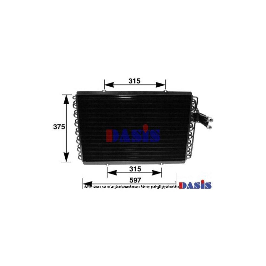 AKS Dasis 182310N Air Conditioning Condenser For Renault Espace II (J63/S63) | ML Performance US
