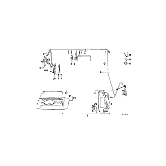 Genuine BMW 65131381833 E24 Loudspeaker Left Loudspeaker Left NATUR (Inc. 633CSi, 635CSi & 628CSi) | ML Performance US Car Parts