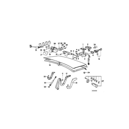Genuine BMW 51491954074 E32 Covering Inner Right (Inc. 740iL, 735i & 730iL) | ML Performance US Car Parts