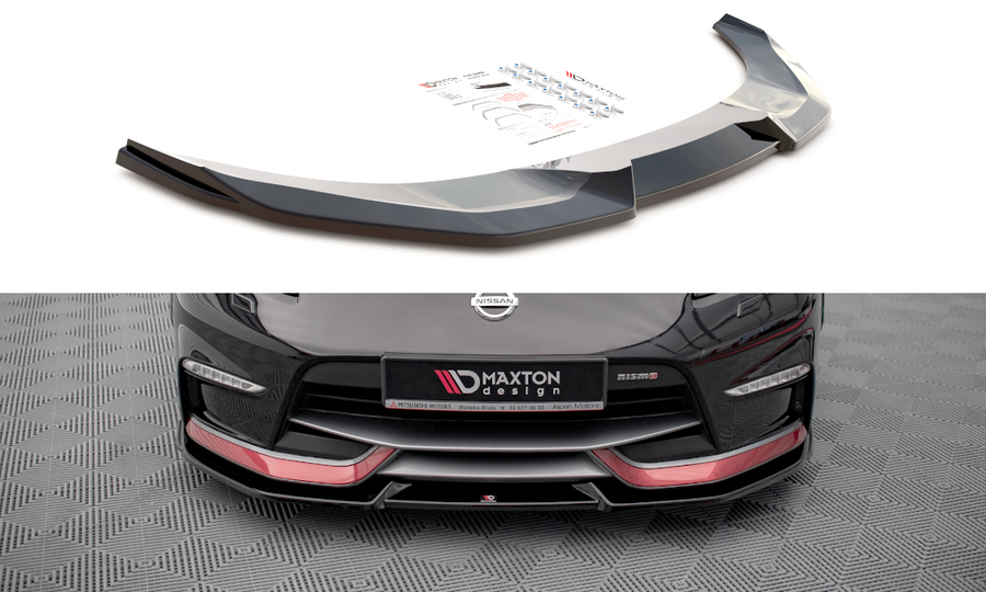 Maxton Design NI-370Z-NISMO-FD2T Front Splitter V.2 Nissan 370Z Nismo Facelift | ML Performance UK Car Parts