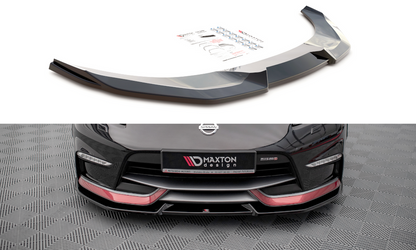 Maxton Design NI-370Z-NISMO-FD2T Front Splitter V.2 Nissan 370Z Nismo Facelift | ML Performance UK Car Parts