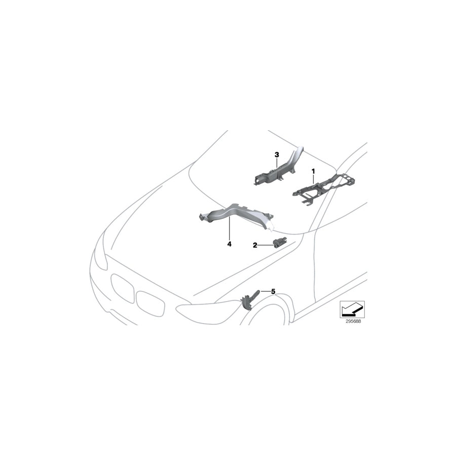 Genuine BMW 61136949440 E82 E87 Cable Guide For Hood (Inc. M Coupé, 128i & 116d) | ML Performance US Car Parts
