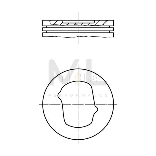 MAHLE ORIGINAL 014 24 02 Piston 94,04 mm | ML Performance Car Parts