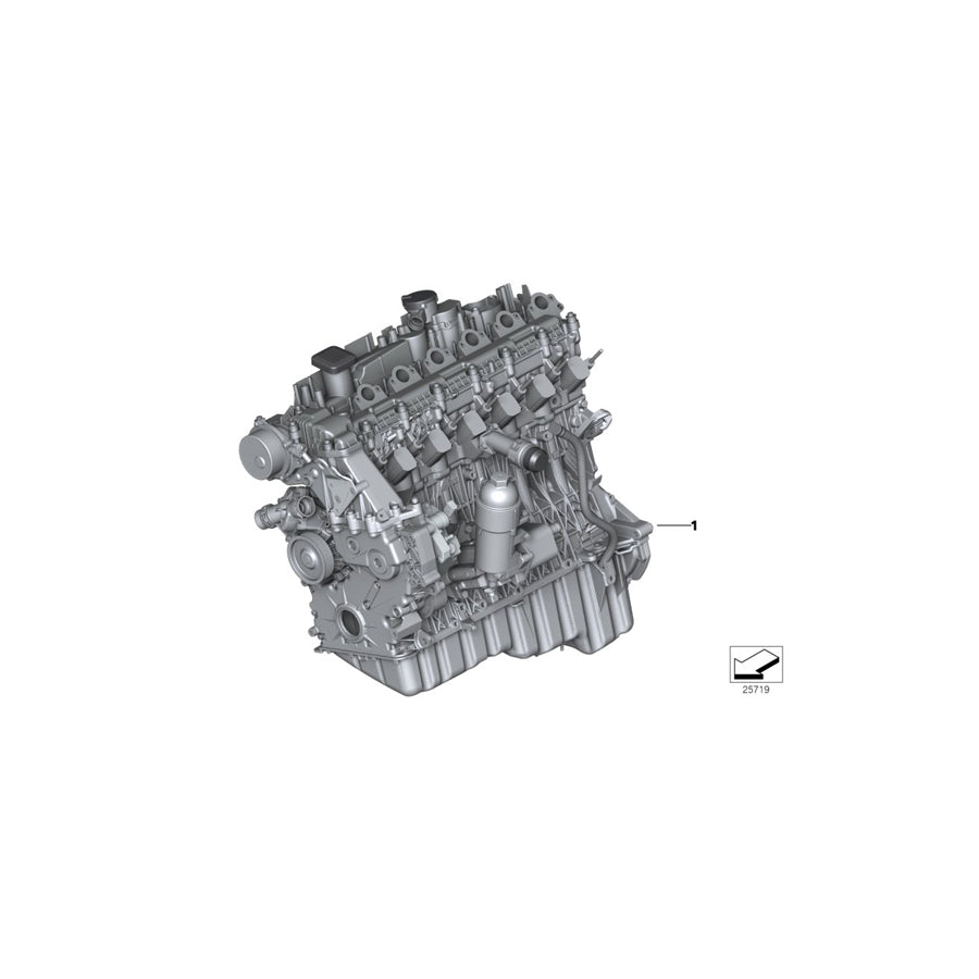 Genuine BMW 11007788531 E46 Exch. Short Engine 306D2-EU3 (Inc. 330Cd & 330d) | ML Performance US Car Parts