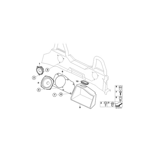 Genuine BMW 65126915850 E85 E86 Covering Plate Right (Inc. Z4 2.5i, Z4 3.0i & Z4 2.2i) | ML Performance US Car Parts