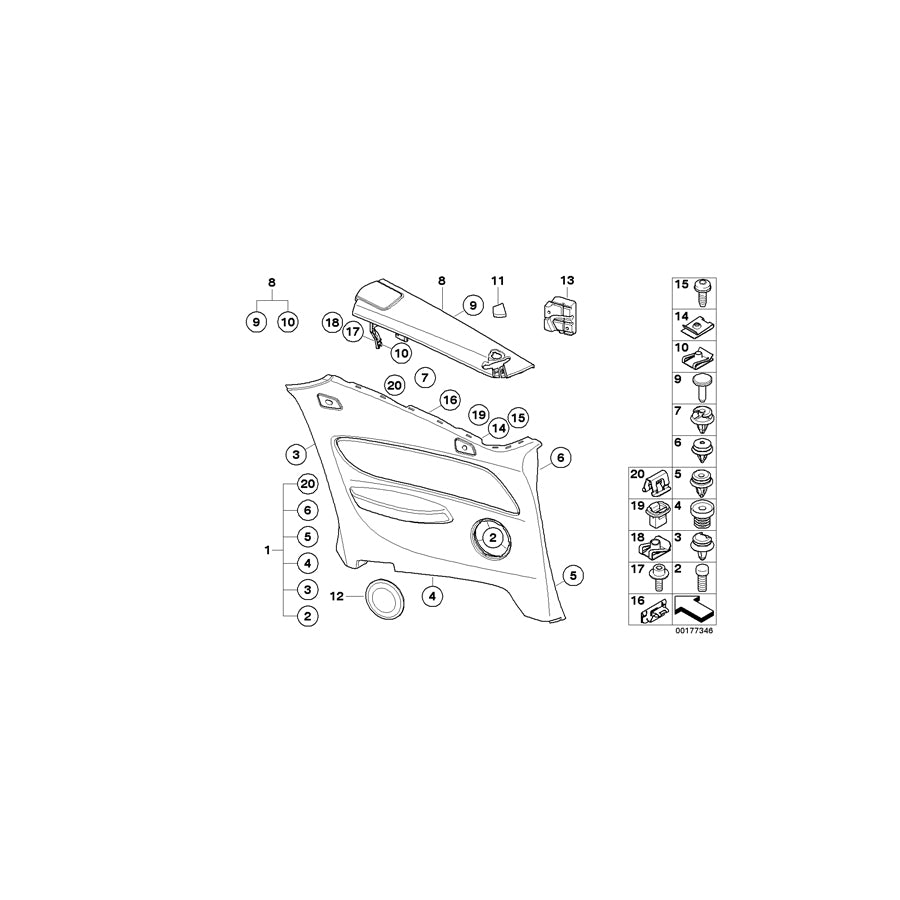 Genuine BMW 51439147798 E88 Trim, Mid-Range Speaker Right SCHWARZ (Inc. 118d, 125i & 118i) | ML Performance US Car Parts
