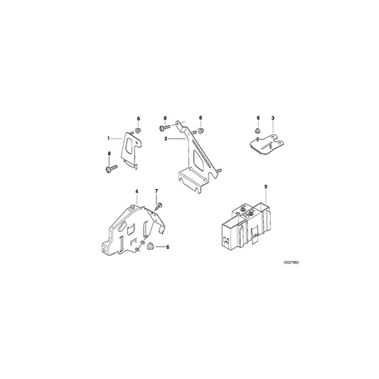 Genuine BMW 61138352967 E38 Bracket Control Unit Pdc (Inc. 728i, 750iLS & L7) | ML Performance US Car Parts