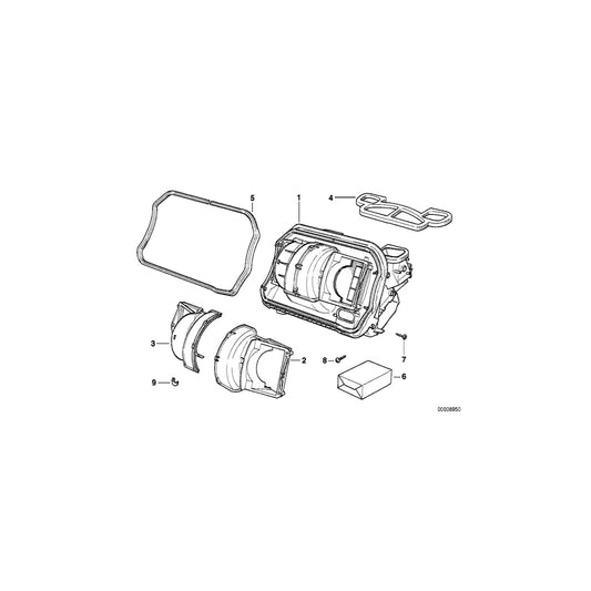 Genuine BMW 64118361923 E36 Empty Housing F Heater/Air Condit.Unit (Inc. 318ti, 316i 1.9 & 318tds) | ML Performance US Car Parts