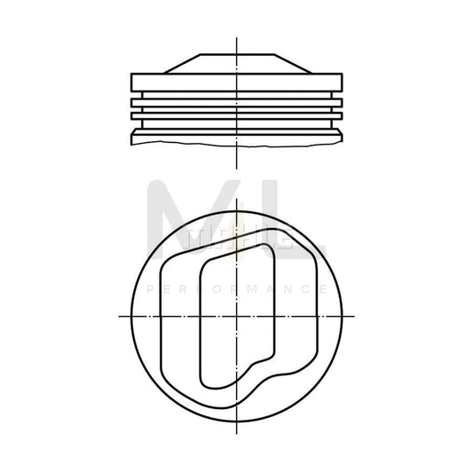 MAHLE ORIGINAL 082 75 02 Piston 89,5 mm, without cooling duct | ML Performance Car Parts